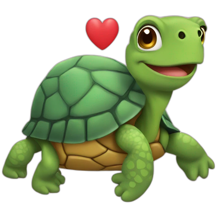 Tortue coeur emoji
