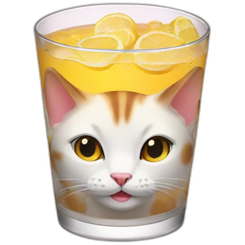 A cat drink emoji