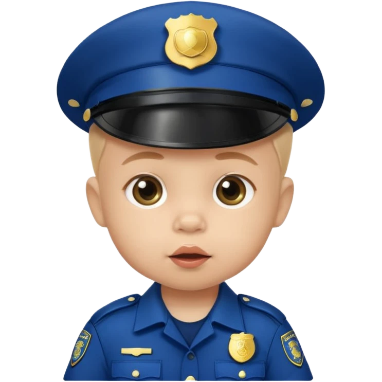 baby police with pacifier emoji