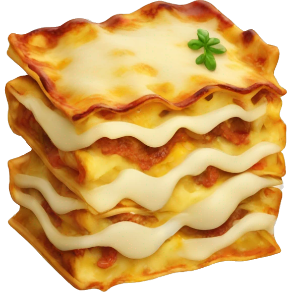 Lasagne smiling emoji