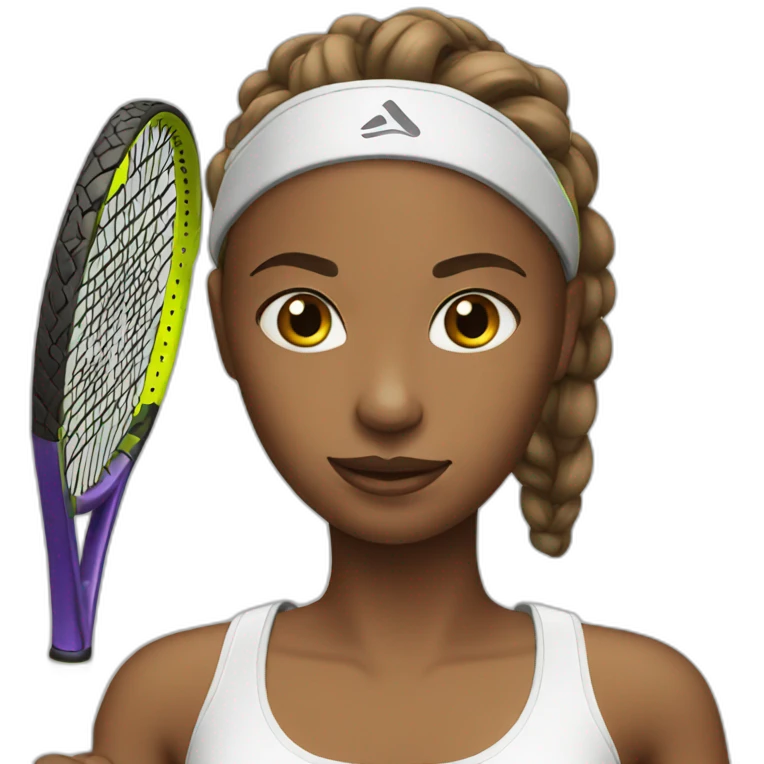 Tennis girl emoji