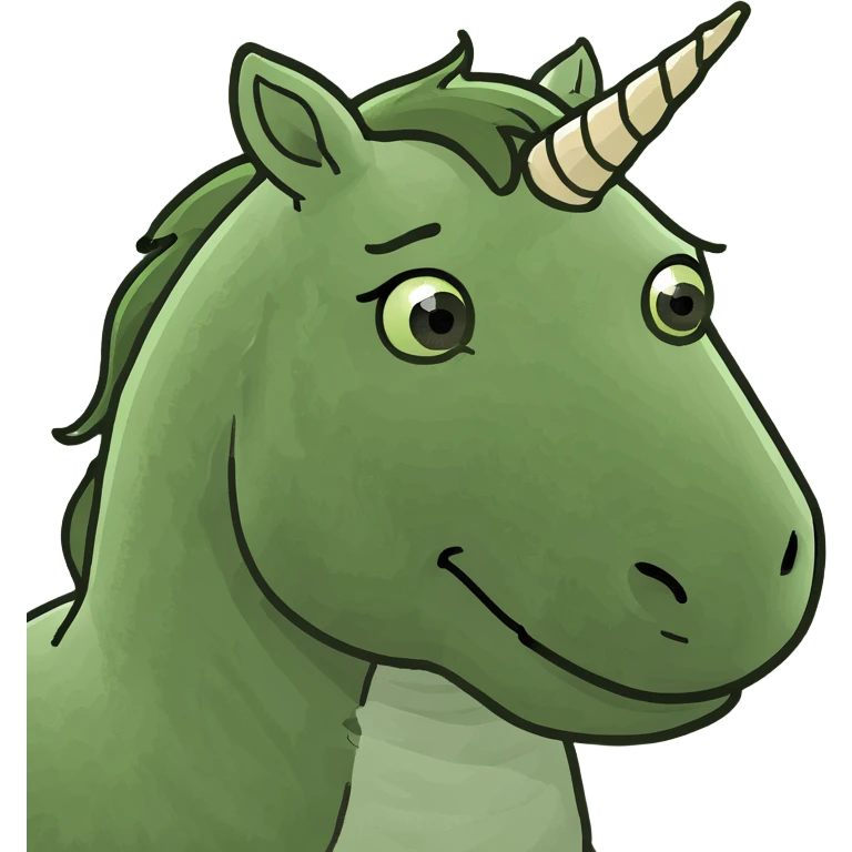 Blinded unicorn emoji