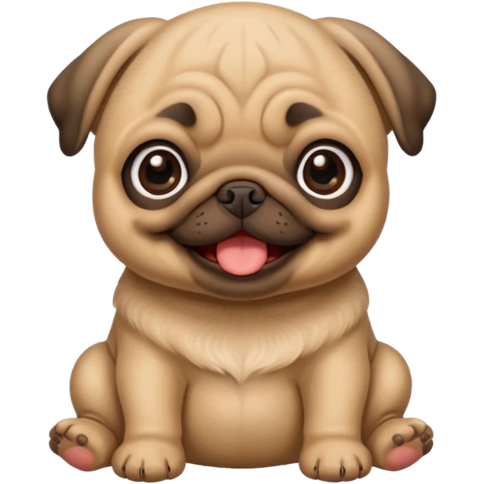 smile pug baby emoji