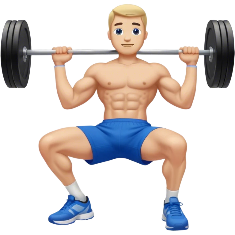 glute-bridges-exercise guy with blue shorts  emoji