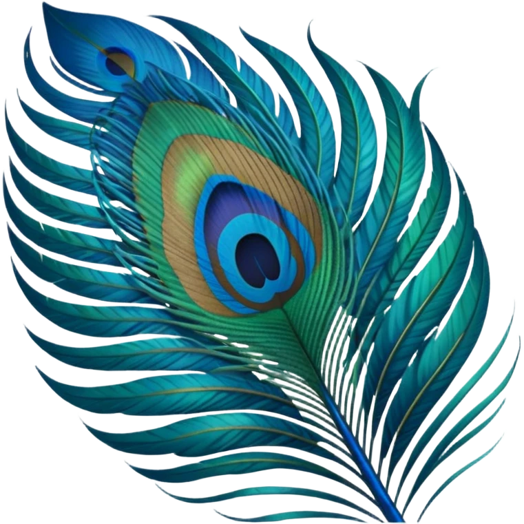 Peacock feather emoji