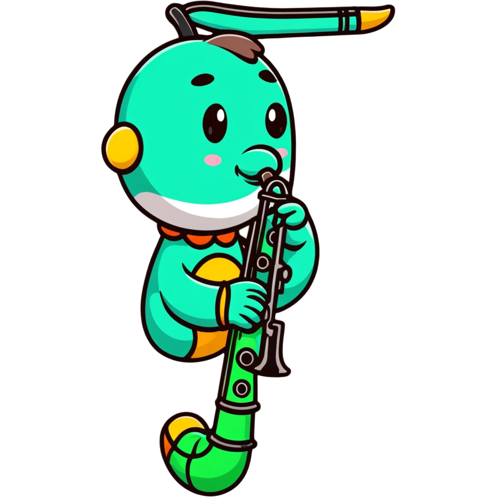 clarinet with mouthpiece emoji