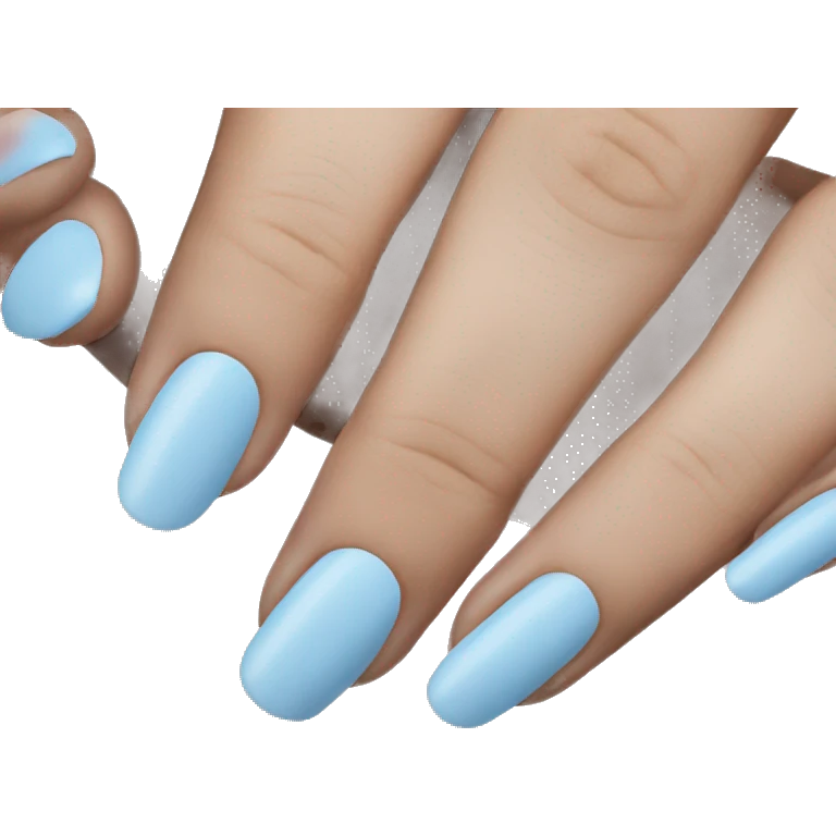 Light blue nails emoji