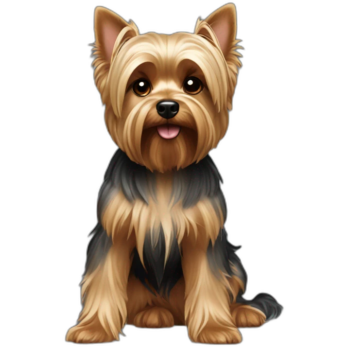 dog yorkshire terrier full body emoji
