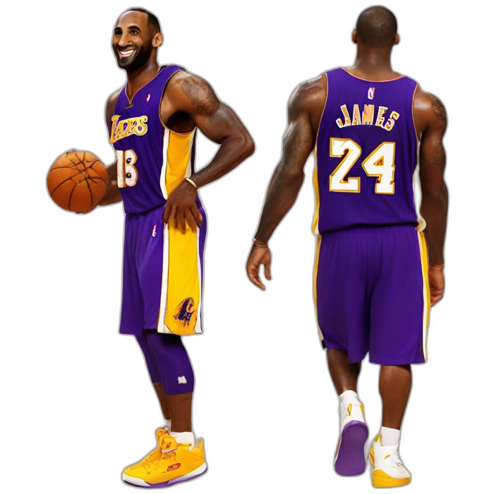 Kobe bryant whit lebron james emoji