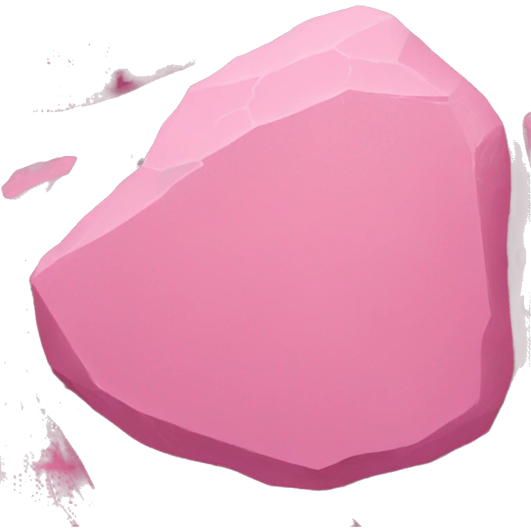 pink dusty rock emoji