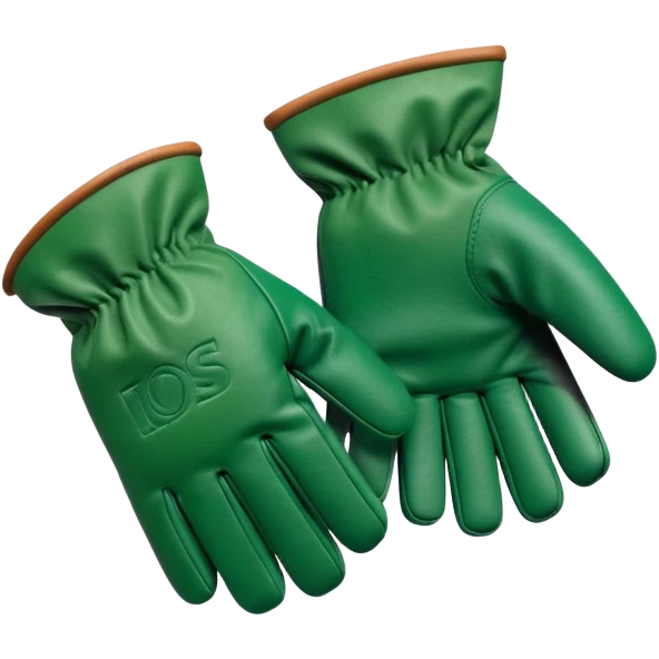 Yard work gloves in Apple style emoji