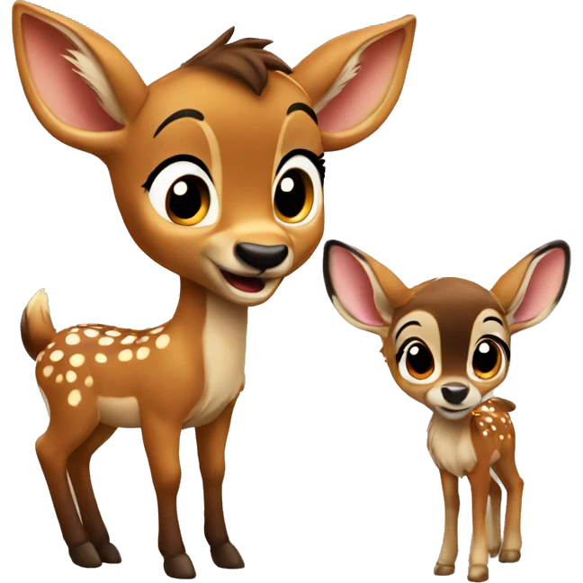 Bambi with masche emoji