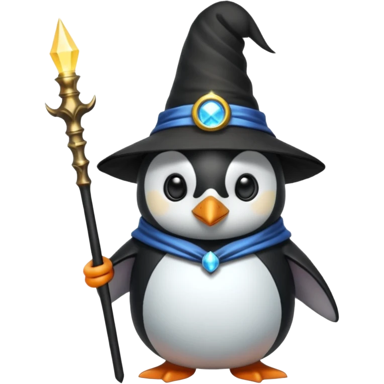 Penguin Wizard emoji