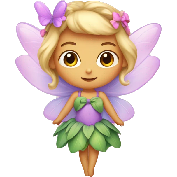 Fairy with bow emoji