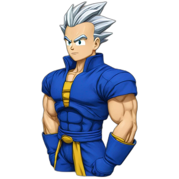 Trunks fait un calin à Vegeta emoji