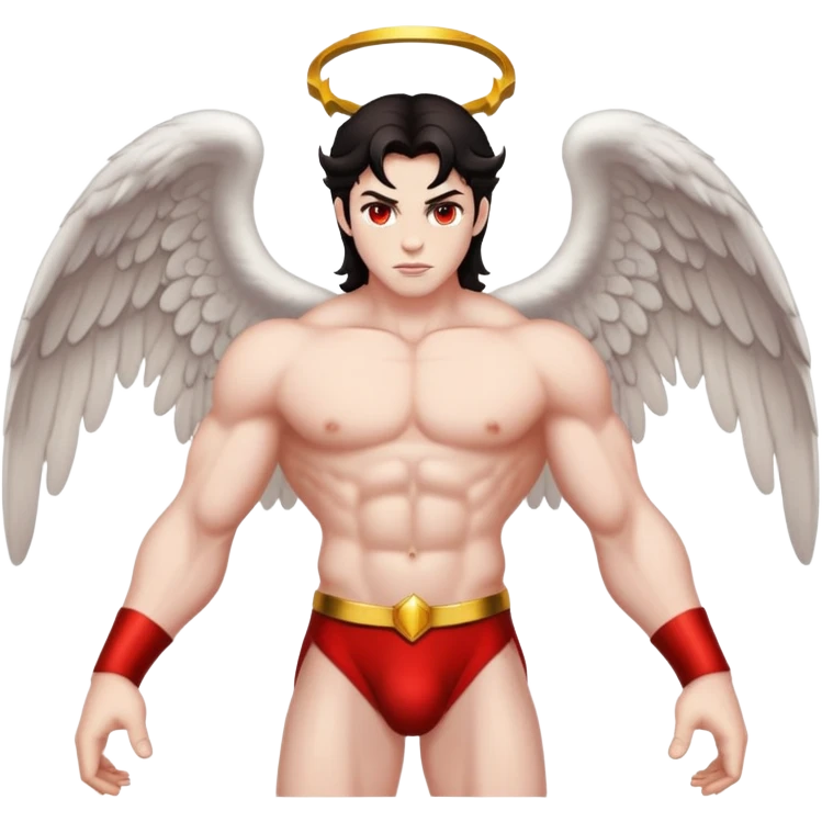 Satan with angel wings emoji