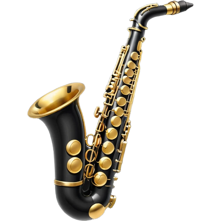 black saxophone  emoji