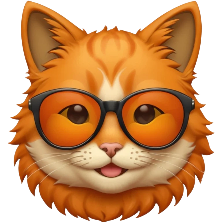 funny cat with sunglasses emoji