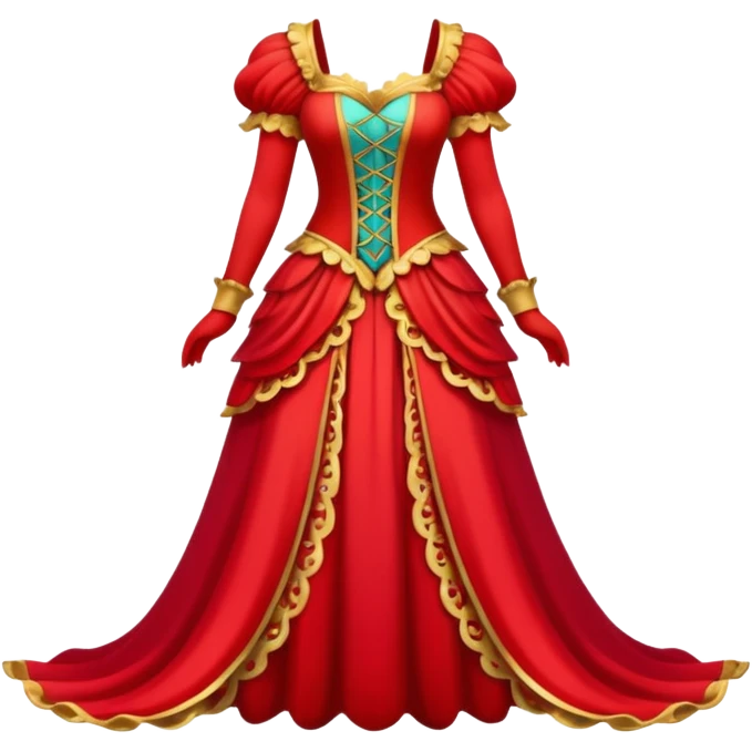 Fairy Tale Costume including red and other colors emoji