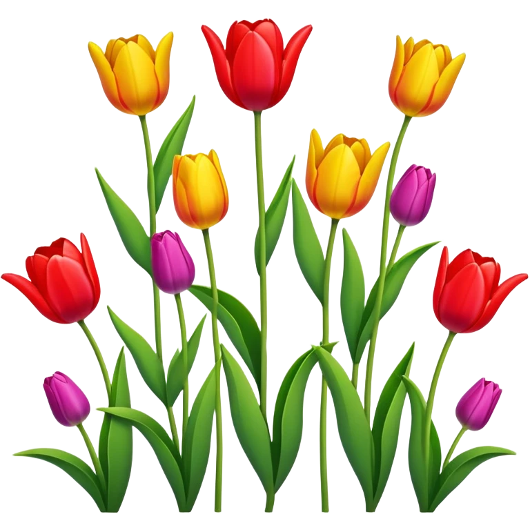 Tulips emoji