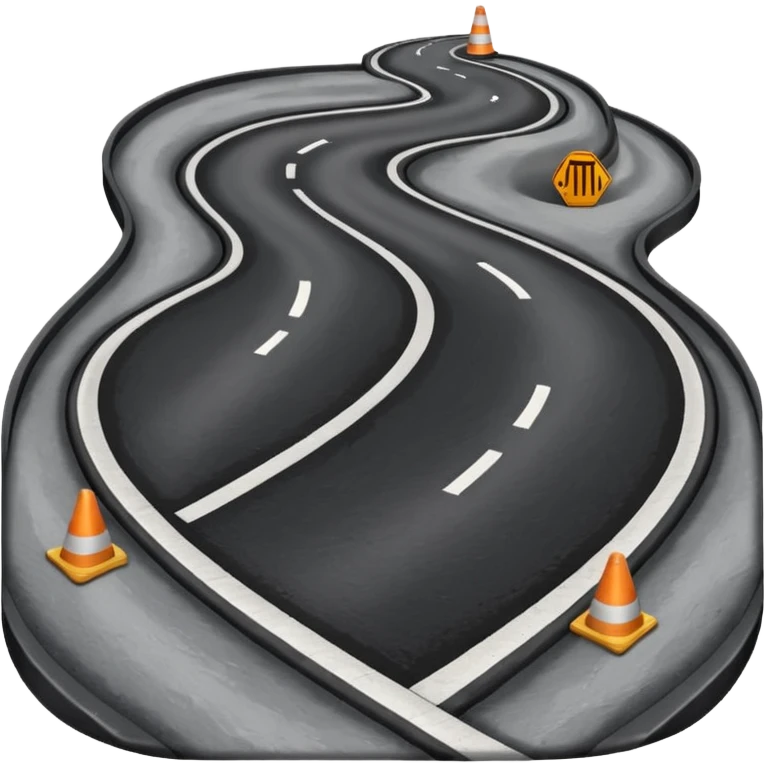 The road winding into the distance
 emoji