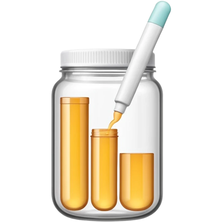emoji of beauty tubes and jar with brand labels, minimalistic design emoji