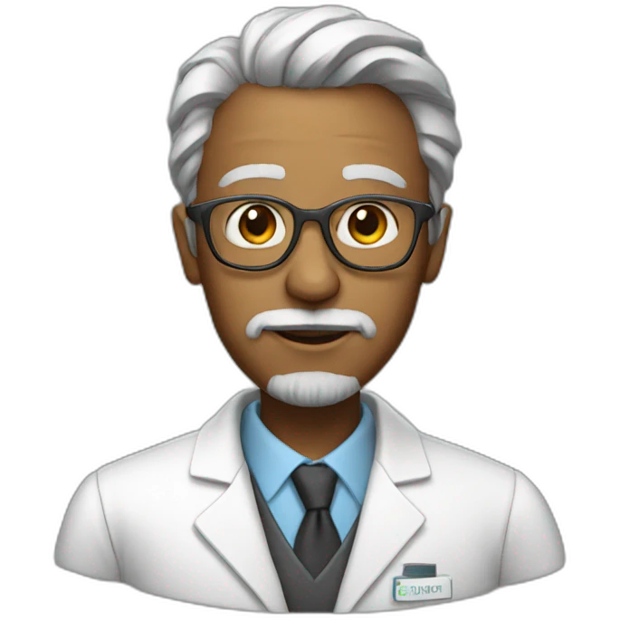Professor from the Robot emoji