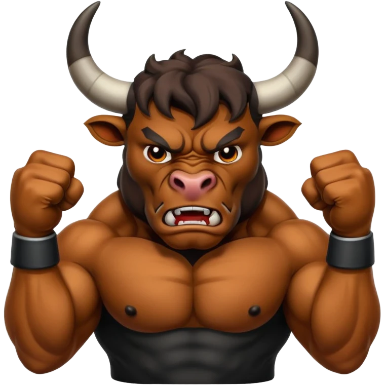 Angry bull emoji showing thumb down (DisLikes) emoji