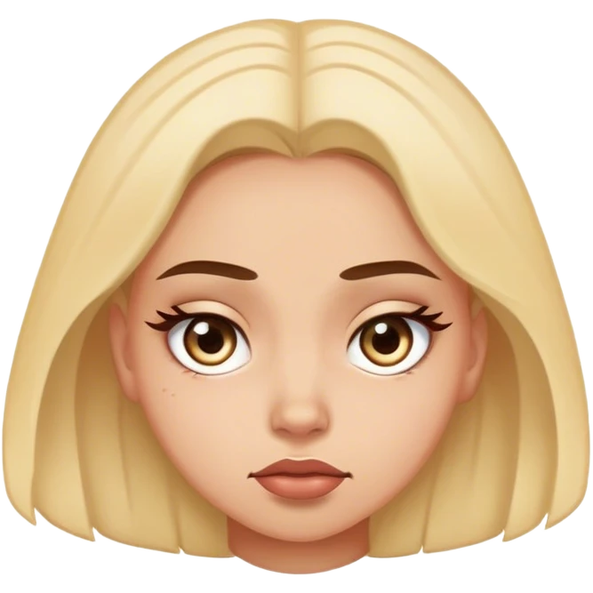 girl unbothered rolling eyes emoji