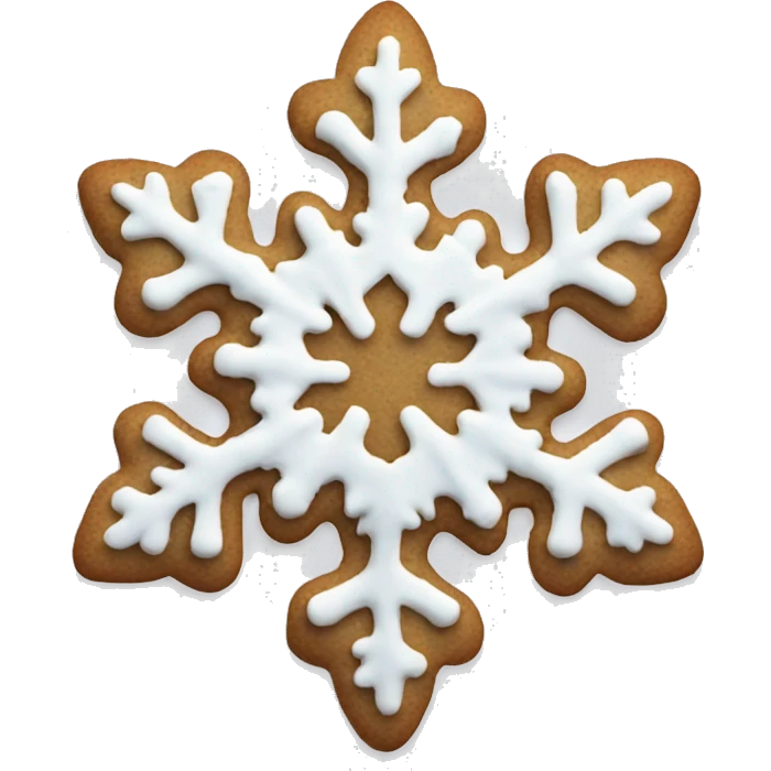 Christmas cookie snowflake shape  emoji