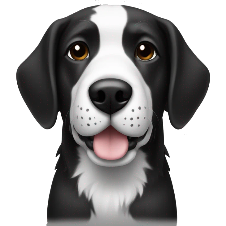Dog Black and White emoji