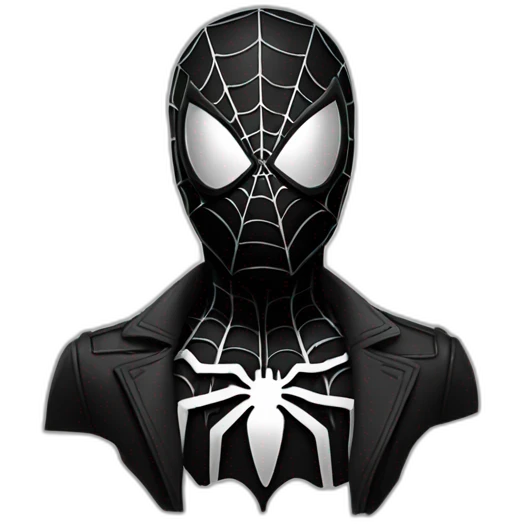 Spiderman noir emoji