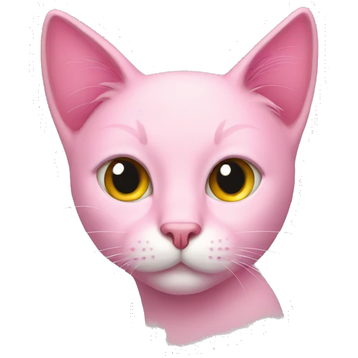 Pink cat emoji
