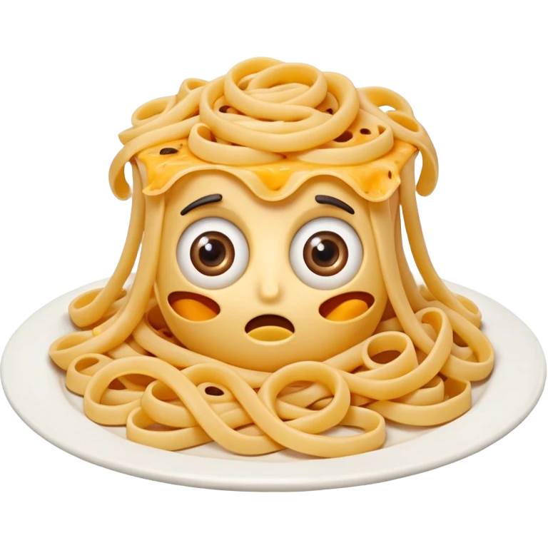 Pasta with eyes emoji