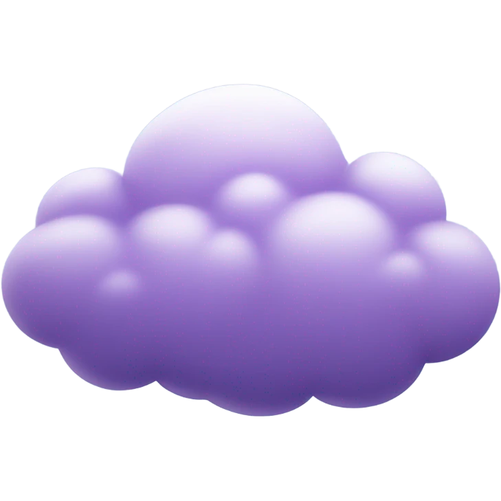 Purple cloud emoji