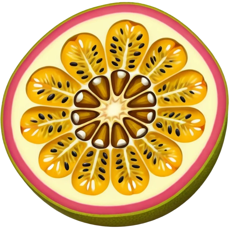 slice of passion fruit emoji