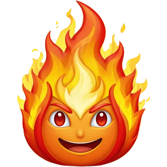 Asme un fuego pixeleado emoji