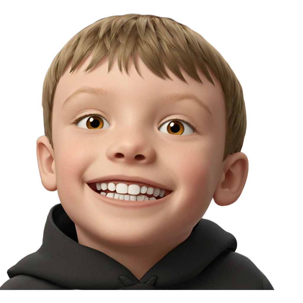 realistic portrait of boy emoji