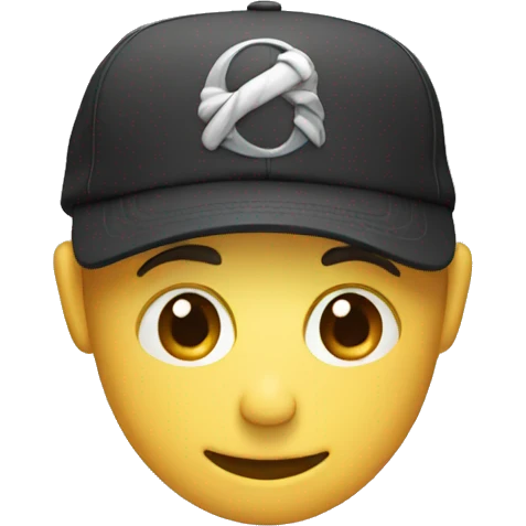 Cap with a cap emoji
