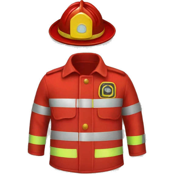 a red fireman uniform piece of cloth item only emoji