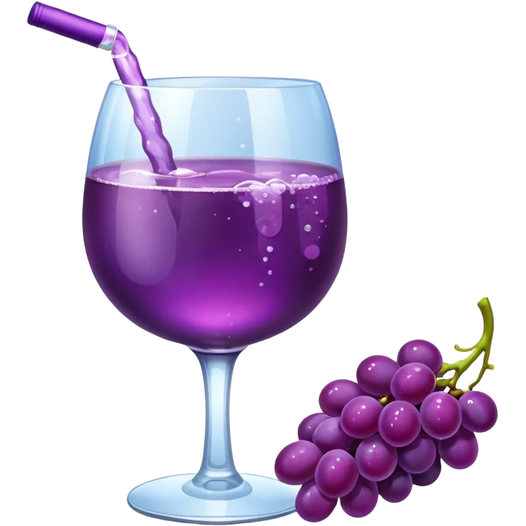 Grapes Drink with alochol emoji