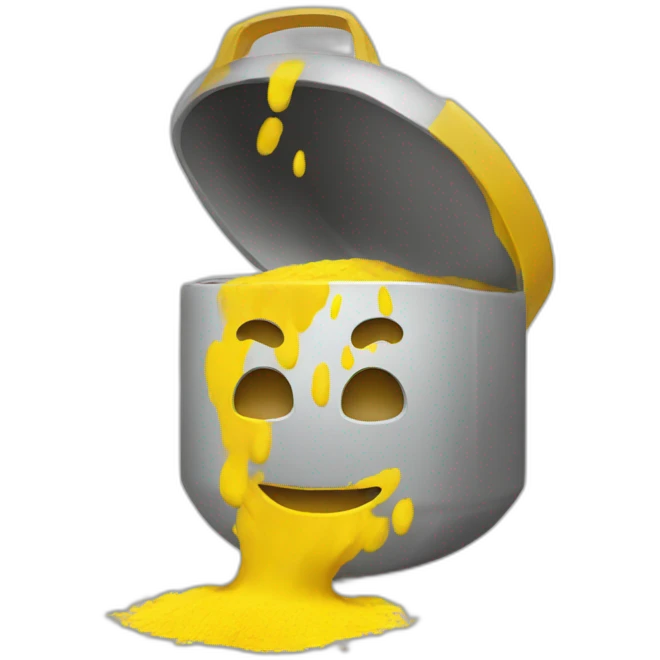 Yellow powder emoji