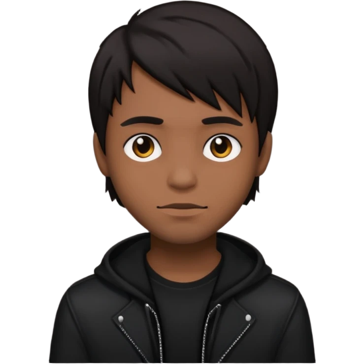 Emo brown skin man emoji