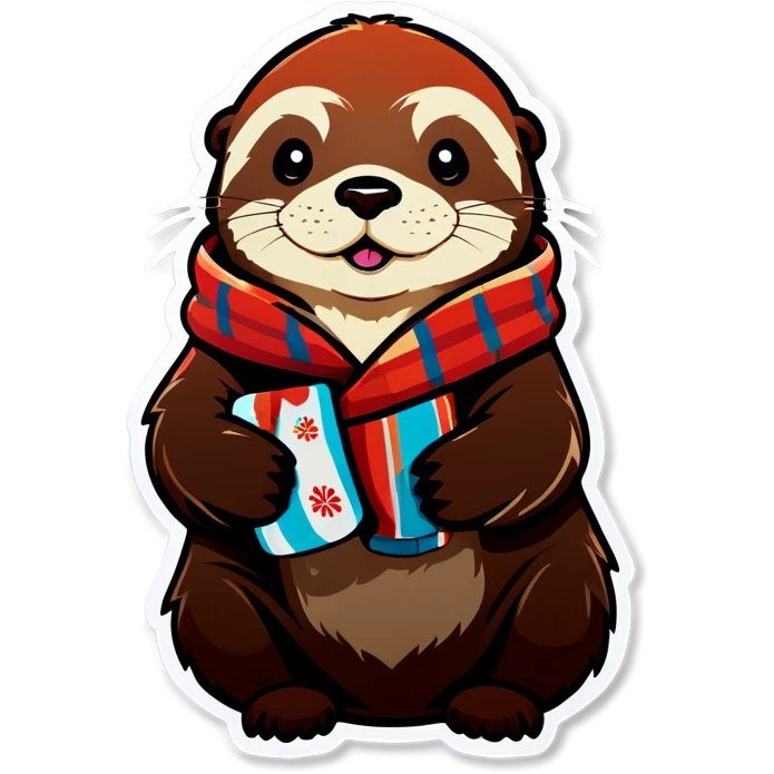Otter with a blanket emoji
