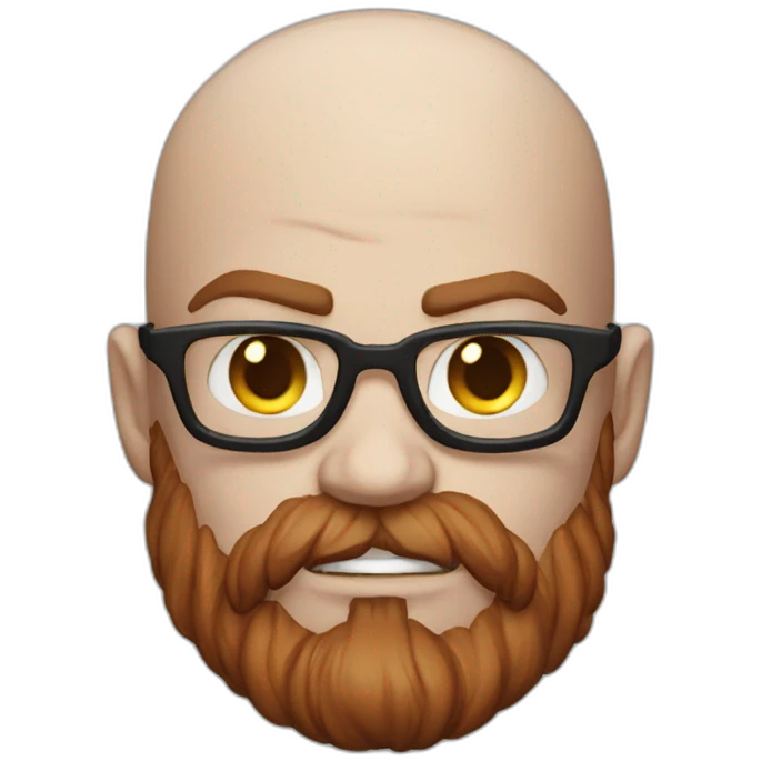 Kratos head nerd emoji