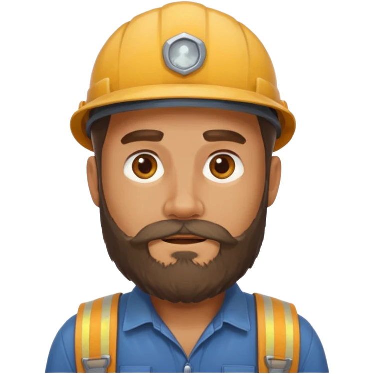bearded courier emoji