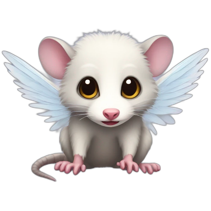 opossum with wings emoji