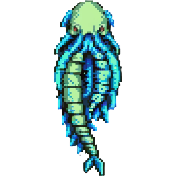 MRI parasitic embryo, digital, fetal small shape, eerie, horror, pupa, crystalis, in-utero, sea-life, siphonophore, polyp, Cnidaria emoji