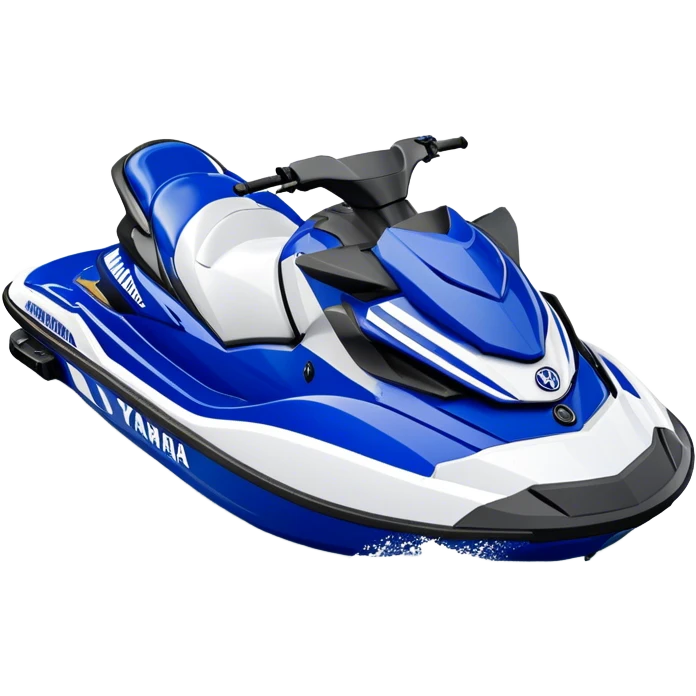 Jet Ski - Yamaha EX Deluxe (Model Year: 2022) (Iconic colour: Blue and white) emoji