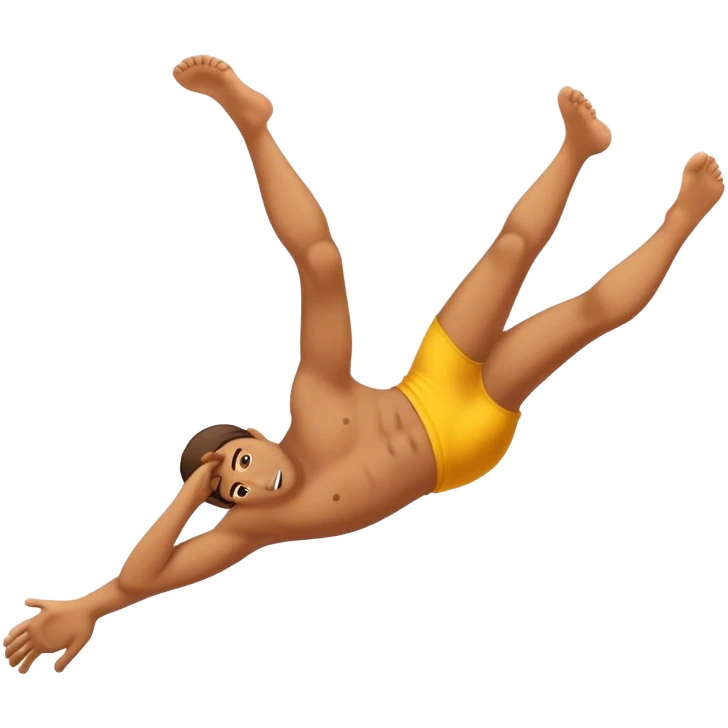 Kicking feet lying down emoji